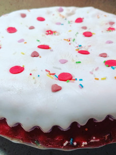 Una foto de Bizcocho con fondant