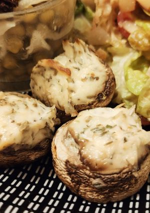 Une photo de Champignons farcis