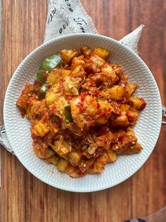Foto resep Balado Kentang Udang Tempe