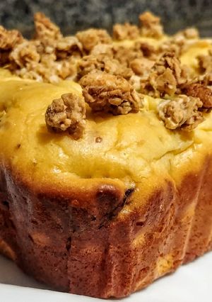 Una foto de PAN🍞De Leche 3 con Granola, Coco🥥y Arándanos🍒...!