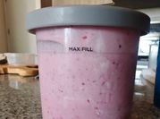 Una foto de helado con kefir