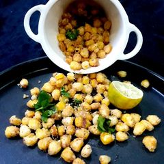 Corn Fritters Crispy Corn Chat A picture of Corn Fritters Crispy Corn Chat.