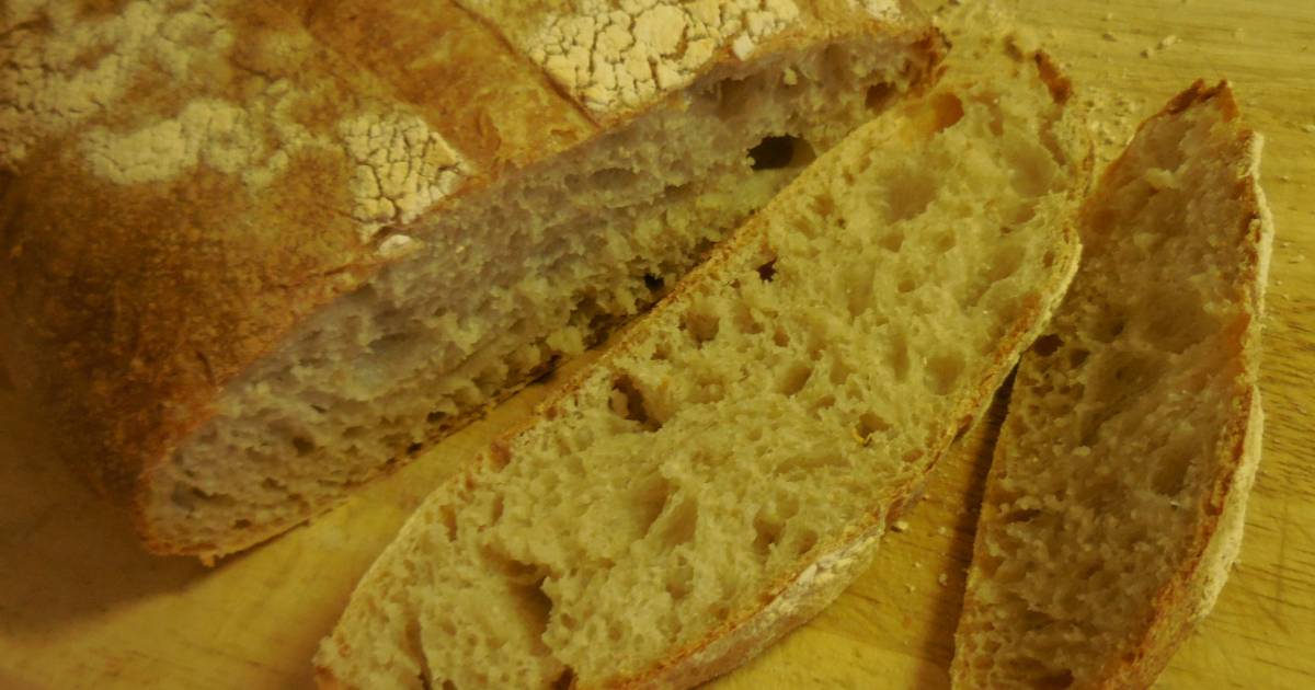 Overnight Sourdough Bread Sticky Wet Dough Recipe By Nana Cookpad