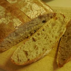 A picture of Overnight Sourdough Bread - Sticky Wet Dough.
