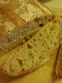 A picture of Overnight Sourdough Bread - Sticky Wet Dough.