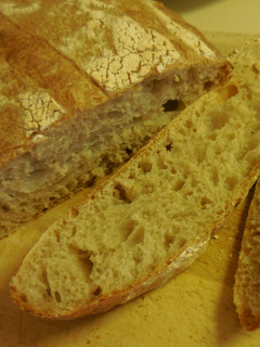 A picture of Overnight Sourdough Bread - Sticky Wet Dough.