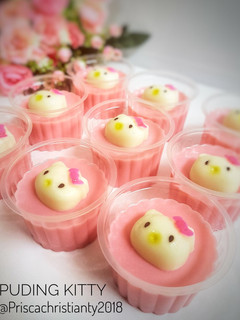 Foto resep Puding Hello Kitty