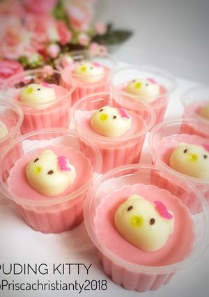 Foto resep Puding Hello Kitty