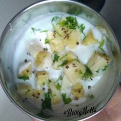 A picture of Banana Raita.
