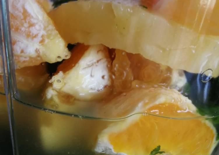 Smoothie detox con vitaminas 🍊🍍🥬