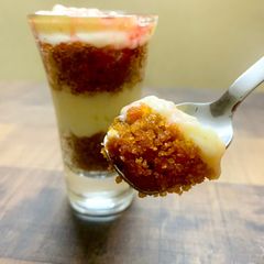 A picture of Roohafza Cake Shots.