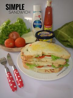Foto resep Simple sandwich