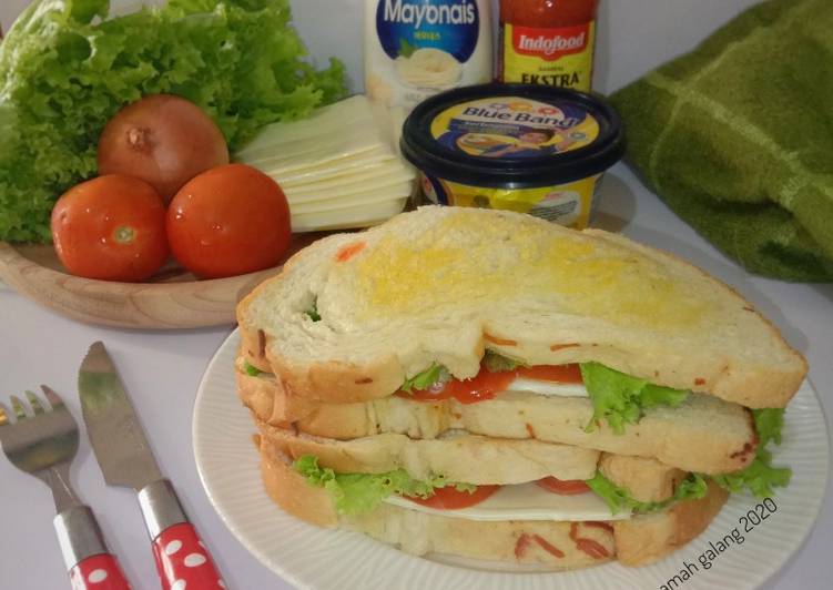 Cara Gampang Membuat Simple sandwich, Menggugah Selera