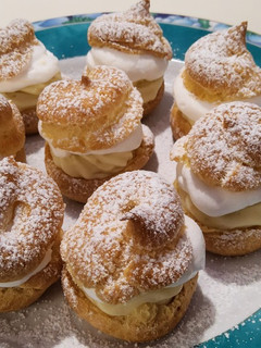 Glutén- és tejmentes képviselőfánk, pudingos krémmel,vegán habbal recept fotója