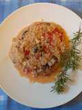 Bulgur con verdure..svelto e gustoso come piatto! 😜😜😋😋