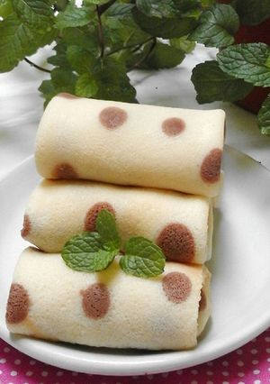 Foto resep Dadar Gulung Vla Coklat Pisang