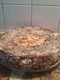 Torta húmeda de cacao rellena con ricota