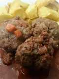 Albóndigas con Papas Cubos Fritas! 🇦🇷❤️