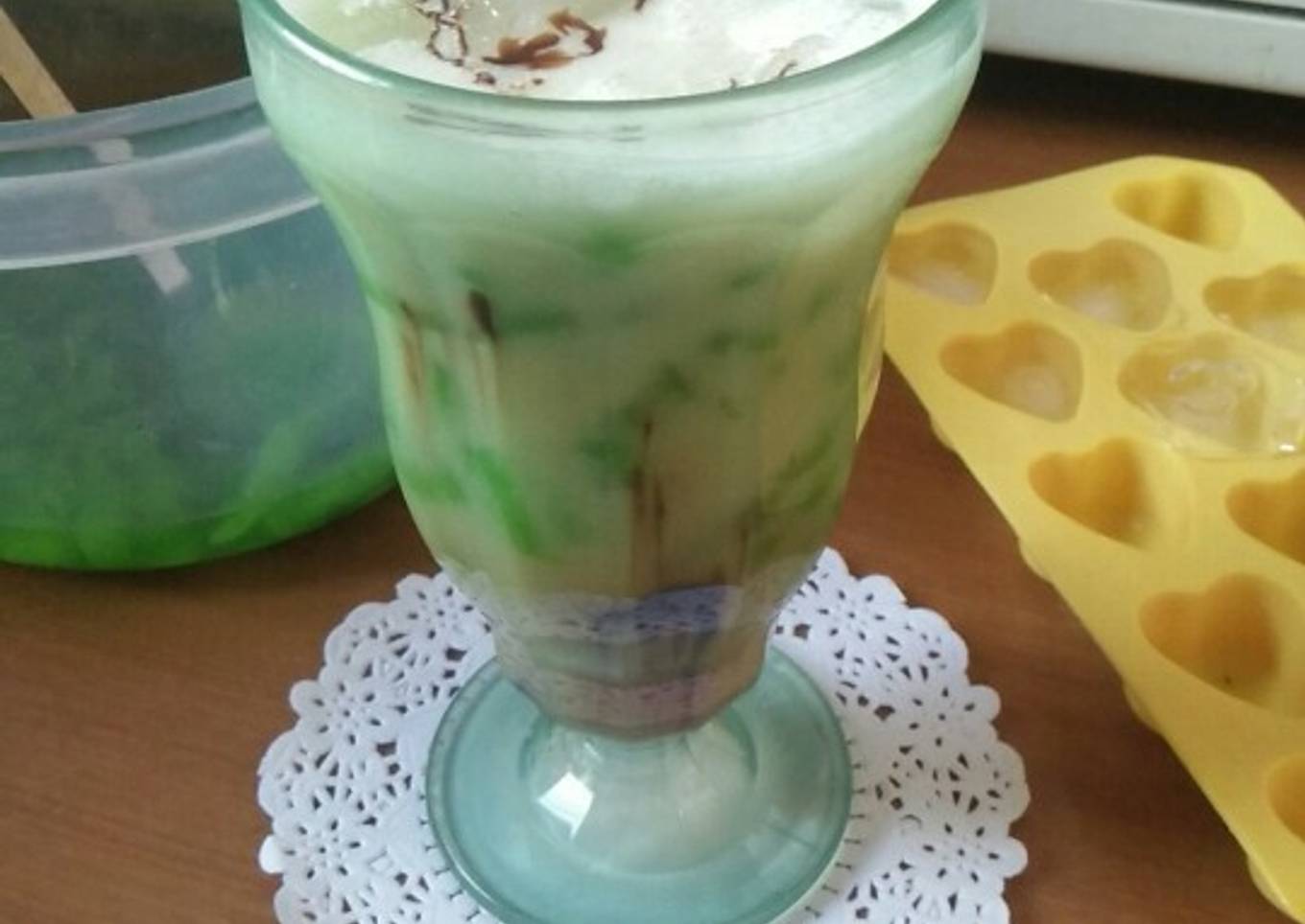 *es cendol lembut tanpa cetakkan*