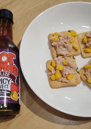 辣味玉米鮪魚點心 的食譜成品照片