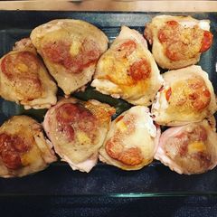 A picture of Chorizo filled Chicken.
