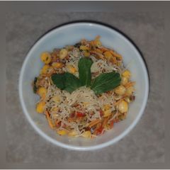 A picture of Mint corn bhel.