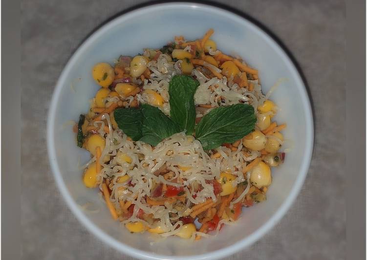 Mint corn bhel