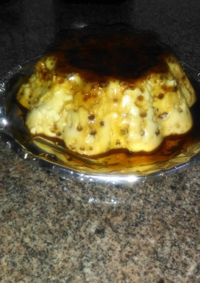 Una foto de Flan casero de huevo súper fácil