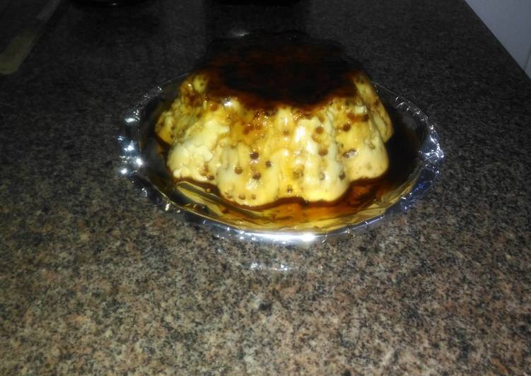 Flan casero de huevo súper fácil