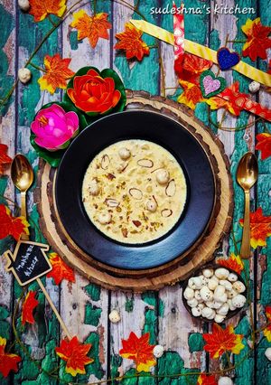 A picture of Shahi Makhana Kheer.
