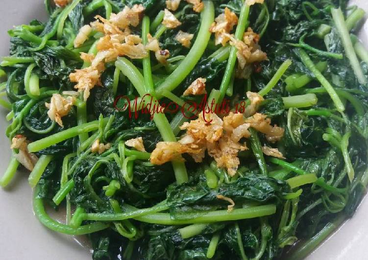 Tumis Bayam Bawang Putih