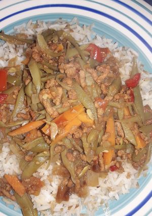 Una foto de Agregado con carne molida