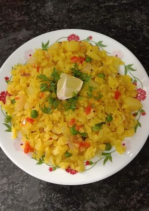 A picture of Vegetable poha.