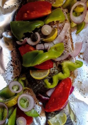 صورة لوصفة سمك بلطي مشوي في الفرن🐟