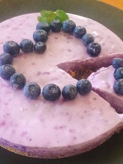 藍莓生乳酪蛋糕🫐🍰 的食譜成品照片