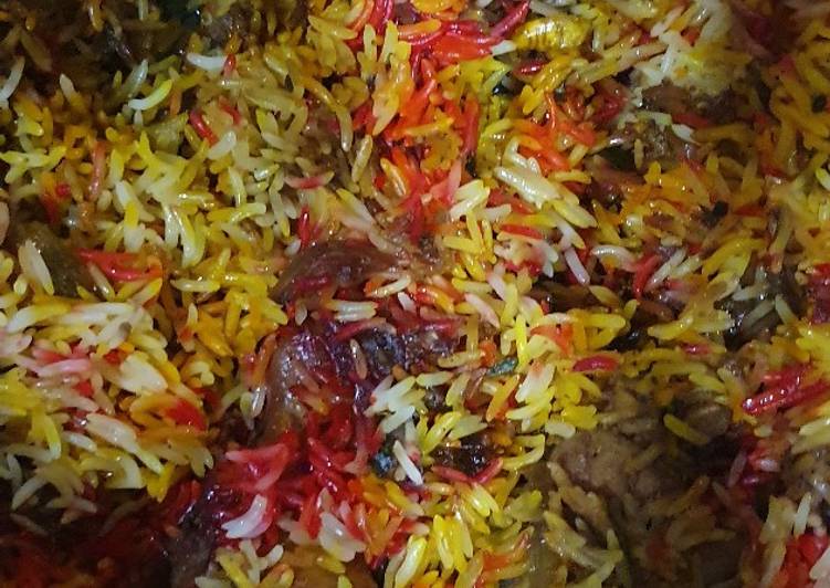 Recipe of Tasty Chicken biryani rice #eid Mubarak