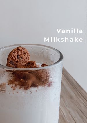 Foto resep Vanilla Milkshake (w Cookie Crumbs)