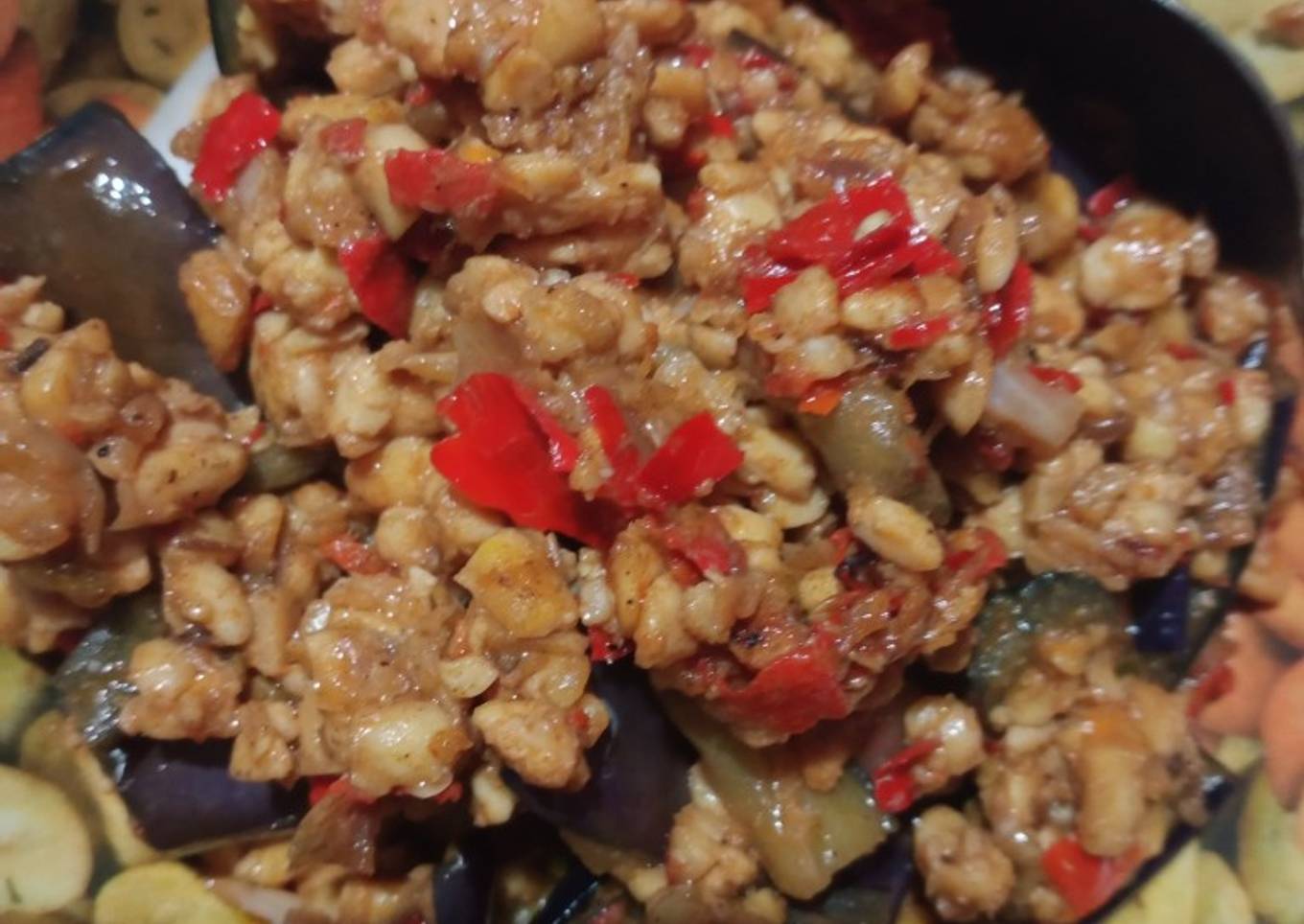 Sambel tempe dan terong