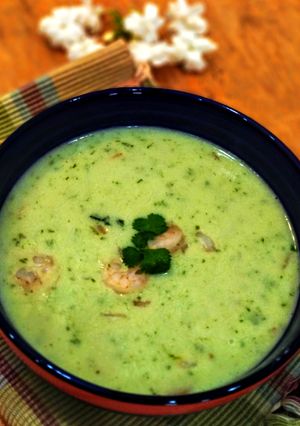 A picture of Prawns in Coconut milk.