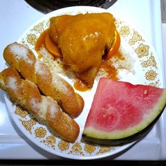 A picture of Orange Curry Chicken Thighs.