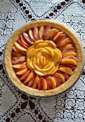 Foto di Crostata pesche e amaretti