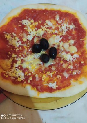 صورة لوصفة بيتزا المقلاة خفيفة وبنينة 😋😋🤗👍
