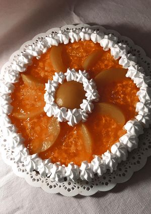 Una foto de 🍑Tarta de durazno 🍑