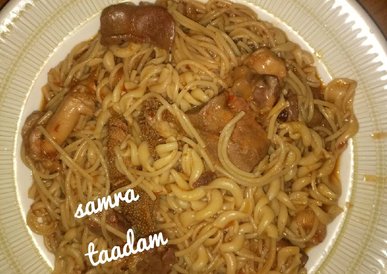 Maccaroni and spaghetti