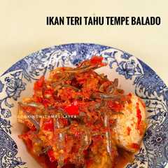 A picture of Ikan Teri Tahu Tempe Balado.