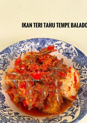 Foto resep Ikan Teri Tahu Tempe Balado