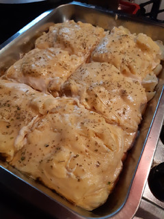 Una foto de Papas gratinadas deliciosas 😋