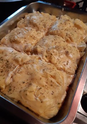 Una foto de Papas gratinadas deliciosas 😋