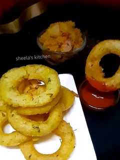পটেটো গার্লিক রিঙ্গ (potato garlic ring recipe in Bengali) রেসিপির প্রধান ছবি
