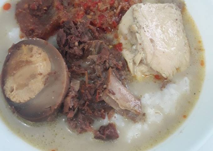 Resep Bubur gudeg khas jogja super simple(serba instant) yang Sempurna